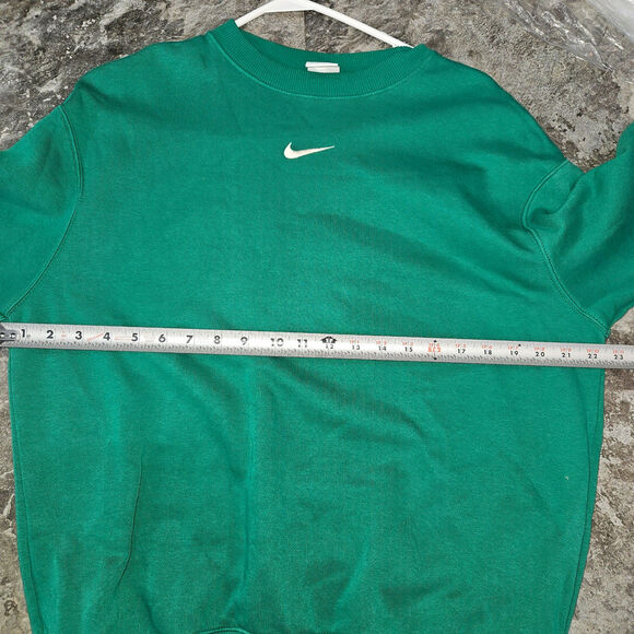 Nike Green Oversized Crewneck Sweatshirt Size XS - Picture 3 of 7